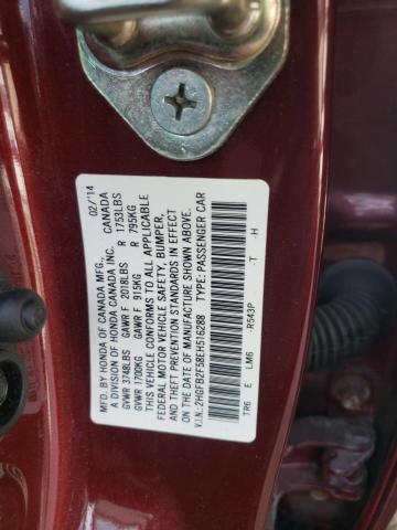 Photo 10 from auction – 2014 HONDA CIVIC LX with VIN 2HGFB2F58EH516288