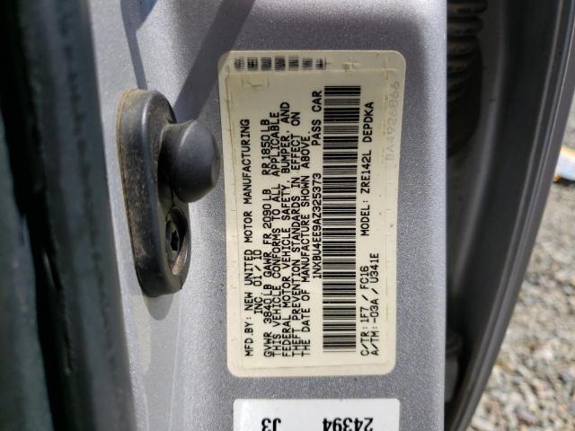 Photo 10 from auction – 2010 TOYOTA COROLLA BA with VIN 1NXBU4EE9AZ325373
