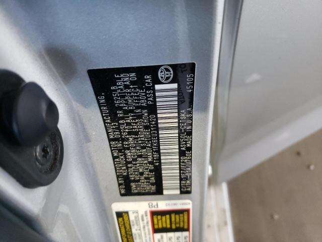 Photo 10 from auction – 2014 TOYOTA CAMRY L with VIN 4T1BF1FK6EU311420