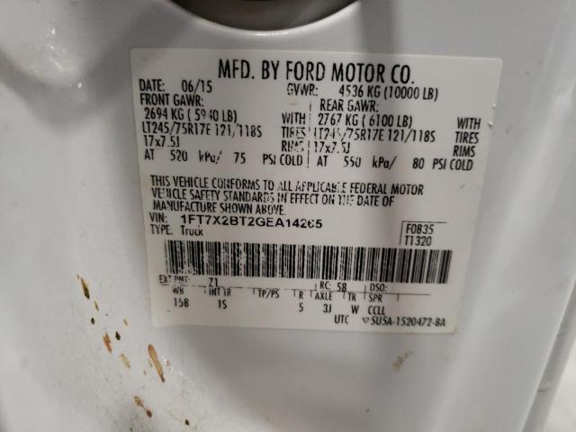 Photo 10 from auction – 2016 FORD F250 SUPER with VIN 1FT7X2BT2GEA14265