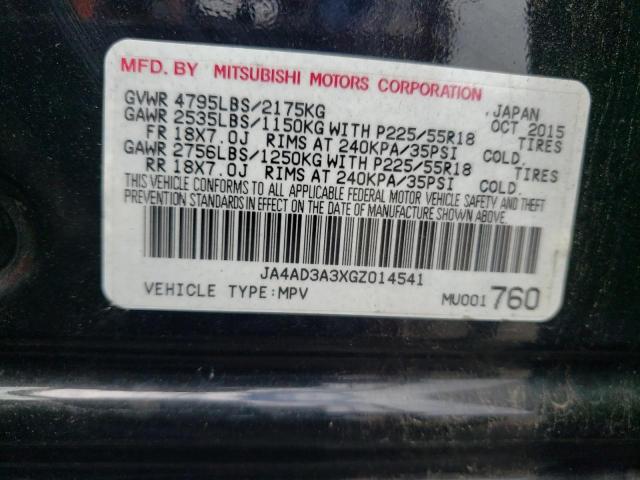 Photo 10 from auction – 2016 MITSUBISHI OUTLANDER with VIN JA4AD3A3XGZ014541