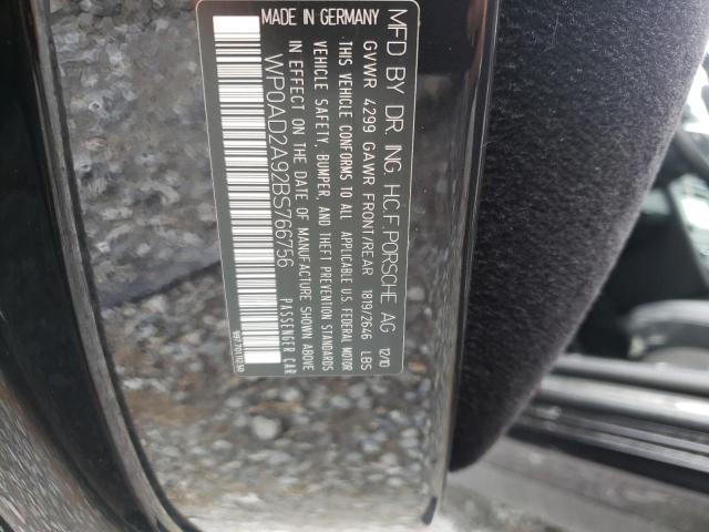 Photo 10 from auction – 2011 PORSCHE 911 TURBO with VIN WP0AD2A92BS766756