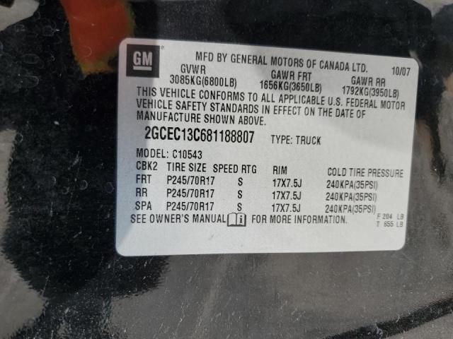 Photo 10 from auction – 2008 CHEVROLET SILVERADO with VIN 2GCEC13C681188807