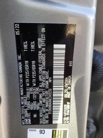 Photo 10 from auction – 2022 LEXUS RX 350 with VIN 2T2HZMDAXNC349226