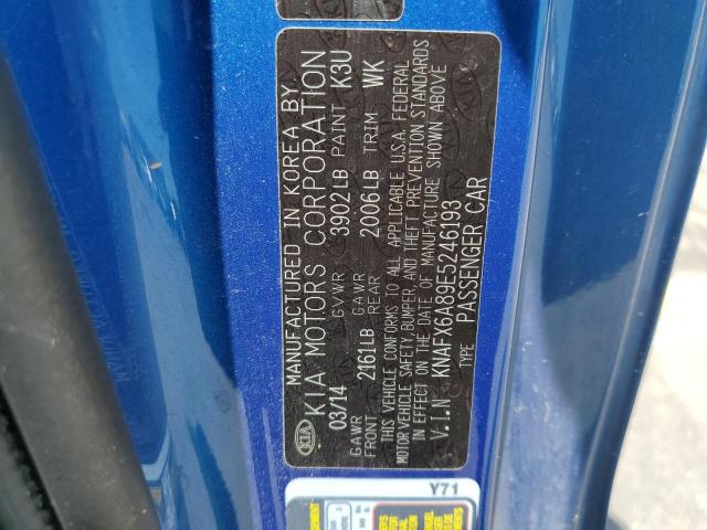 Photo 10 from auction – 2014 KIA FORTE EX with VIN KNAFX6A89E5246193