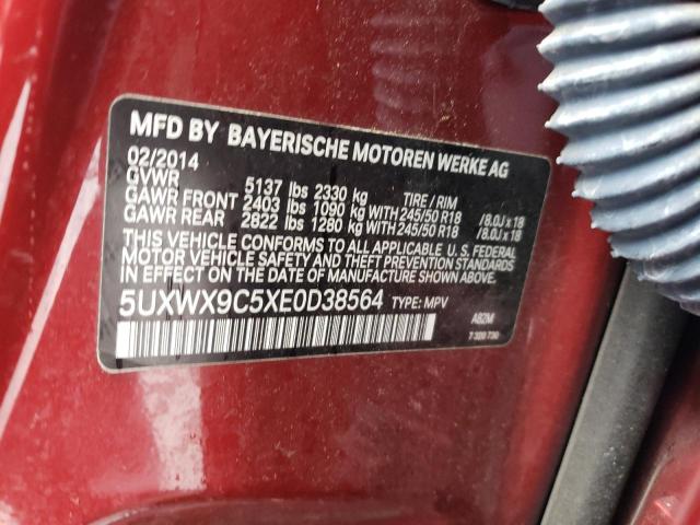 Photo 10 from auction – 2014 BMW X3 XDRIVE2 with VIN 5UXWX9C5XE0D38564