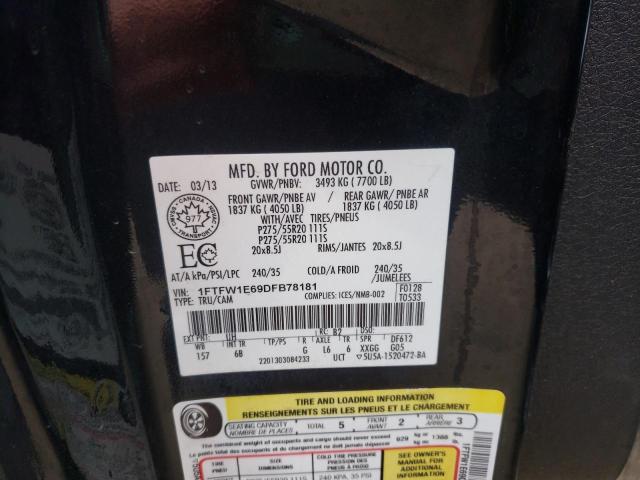 Photo 10 from auction – 2013 FORD F150 SUPER with VIN 1FTFW1E69DFB78181