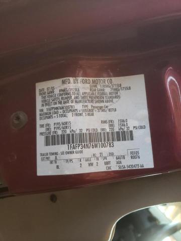 Photo 10 from auction – 2006 FORD FOCUS with VIN 1FAFP34N76W100783