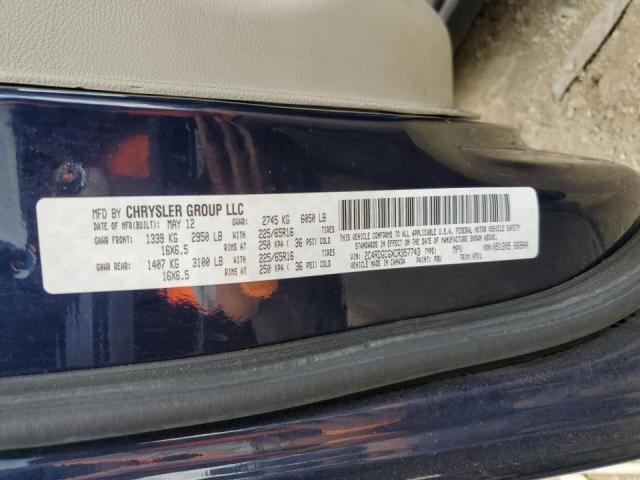 Photo 10 from auction – 2012 DODGE GRAND CARA with VIN 2C4RDGCGXCR357743