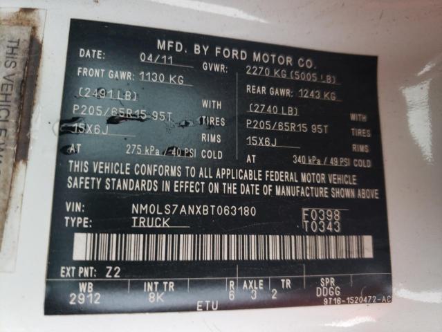 Photo 10 from auction – 2011 FORD TRANSIT CO with VIN NM0LS7ANXBT063180