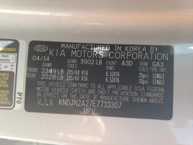 Photo 10 from auction – 2014 KIA SOUL with VIN KNDJN2A27E7733307