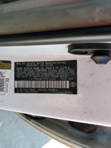 Photo 10 from auction – 2007 TOYOTA CAMRY with VIN 4T1BE46K17U512228