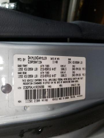 Photo 10 from auction – 2001 CHRYSLER TOWN AND C with VIN 2C8GP54L41R220288