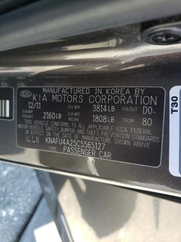 Photo 10 from auction – 2012 KIA FORTE EX with VIN KNAFU4A25C5565127