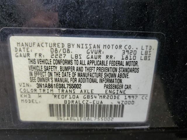 Photo 10 from auction – 2008 NISSAN SENTRA 2.0 with VIN 3N1AB61E08L755002