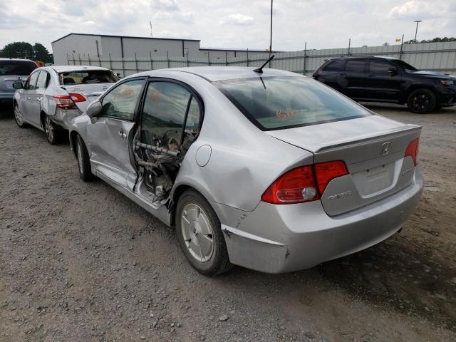 Photo 3 from auction – 2008 HONDA CIVIC HYBR with VIN JHMFA36228S012280