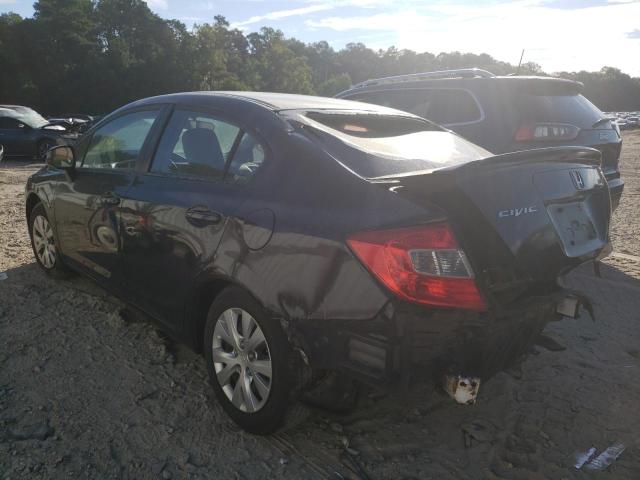 Photo 3 from auction – 2012 HONDA CIVIC LX with VIN 2HGFB2F55CH569253