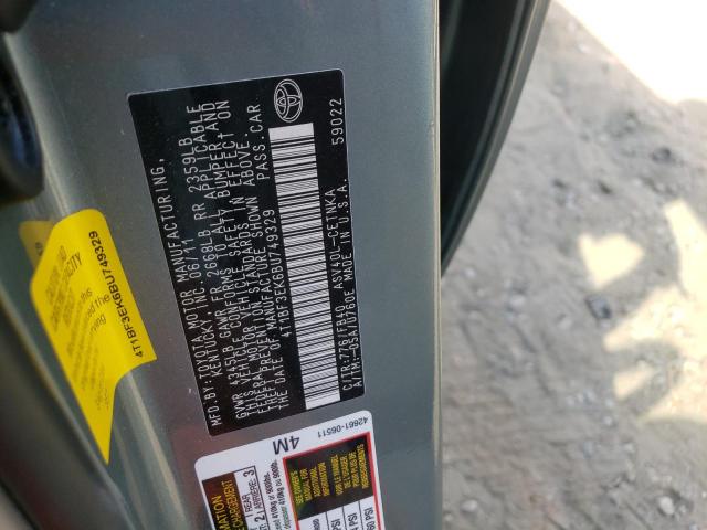 Photo 10 from auction – 2011 TOYOTA CAMRY BASE with VIN 4T1BF3EK6BU749329