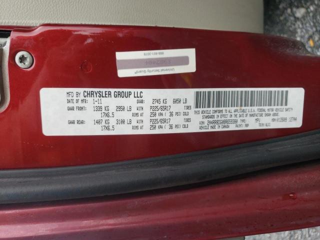 Photo 10 from auction – 2011 CHRYSLER TOWN & COU with VIN 2A4RR8DG0BR659380