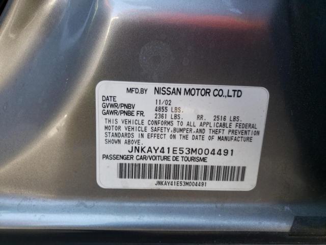 Photo 10 from auction – 2003 INFINITI M45 with VIN JNKAY41E53M004491