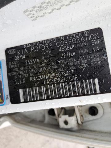 Фото 10 с аукциона – 2015 KIA OPTIMA HYB с VIN KNAGM4AD8F5078417