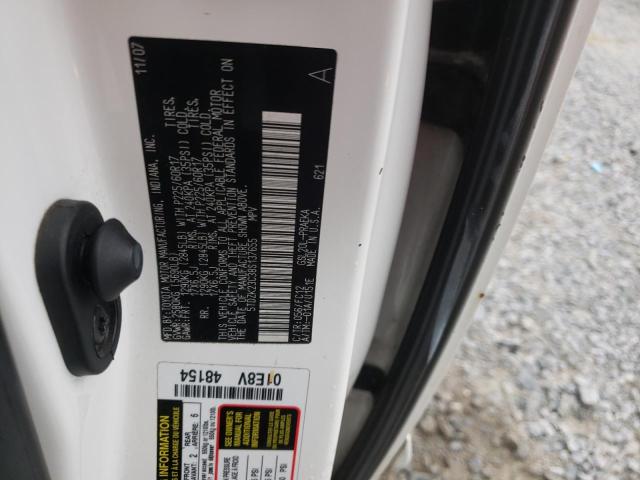 Photo 10 from auction – 2008 TOYOTA SIENNA CE with VIN 5TDZK23C38S137655