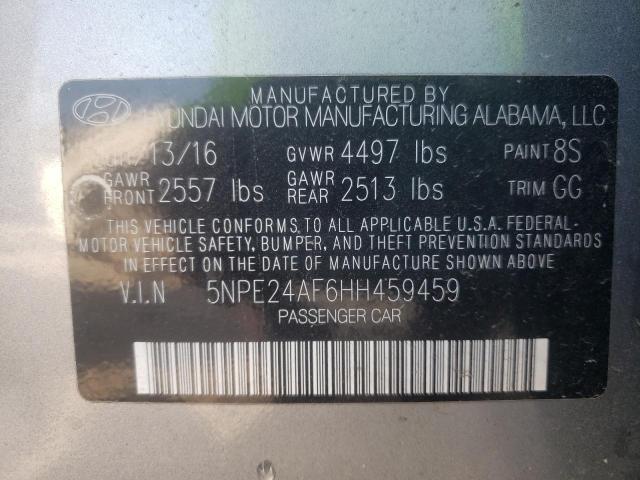 Photo 10 from auction – 2017 HYUNDAI SONATA SE with VIN 5NPE24AF6HH459459