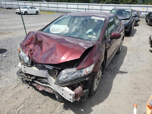 Photo 2 from auction – 2015 HONDA CIVIC LX with VIN 19XFB2F56FE227244