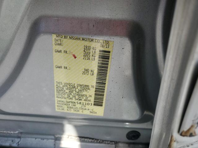 Photo 10 from auction – 2013 NISSAN ALTIMA 2.5 with VIN 1N4AL3AP9DN581103