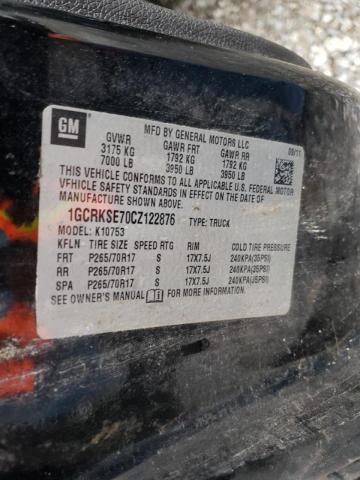 Photo 10 from auction – 2012 CHEVROLET SILVERADO with VIN 1GCRKSE70CZ122876