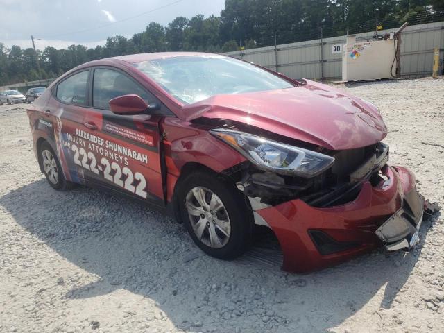 HYUNDAI ELANTRA SE 2016 with VIN 5NPDH4AEXGH784504 - Photo from auction