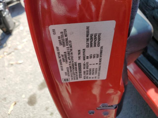 Photo 10 from auction – 1999 GMC SONOMA with VIN 1GTCS19X3X8500209