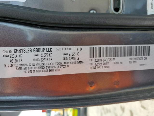 Photo 10 from auction – 2014 DODGE CHARGER SX with VIN 2C3CDXHG4EH325172