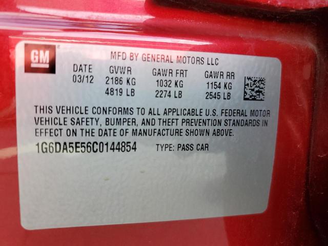 Photo 10 from auction – 2012 CADILLAC CTS with VIN 1G6DA5E56C0144854