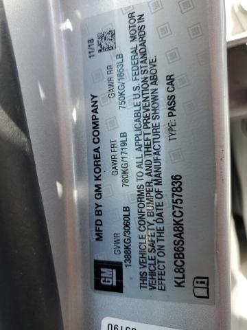 Photo 10 from auction – 2019 CHEVROLET SPARK LS with VIN KL8CB6SA8KC757836
