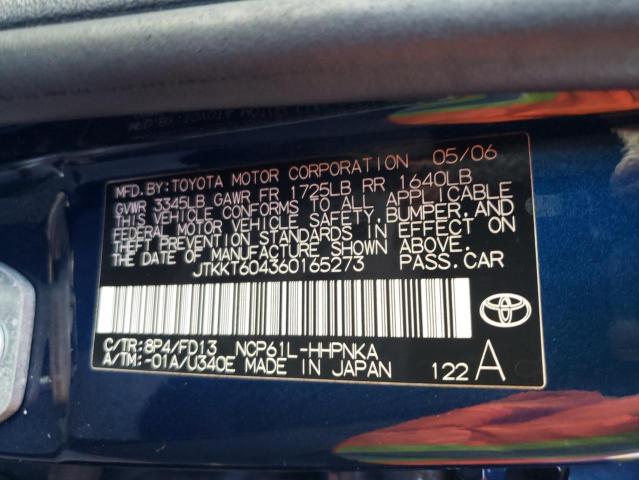 Photo 10 from auction – 2006 TOYOTA SCION XA with VIN JTKKT604360165273