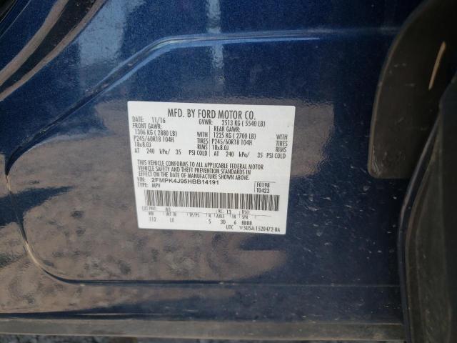 Photo 10 from auction – 2017 FORD EDGE SEL with VIN 2FMPK4J95HBB14191