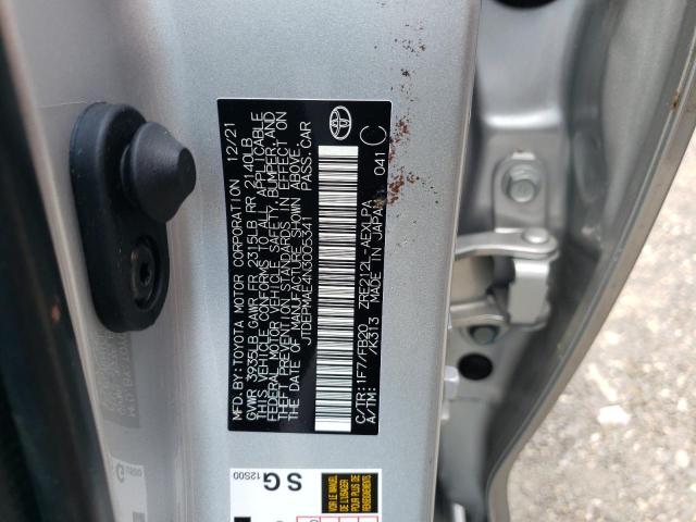 Photo 10 from auction – 2022 TOYOTA COROLLA LE with VIN JTDEPMAE4N3005341