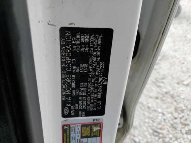 Photo 10 from auction – 2016 KIA SOUL with VIN KNDJN2A29G7267236