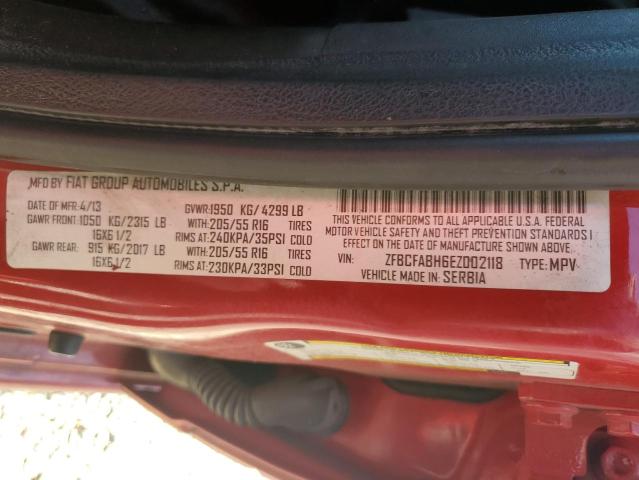 Photo 10 from auction – 2014 FIAT 500L EASY with VIN ZFBCFABH6EZ002118