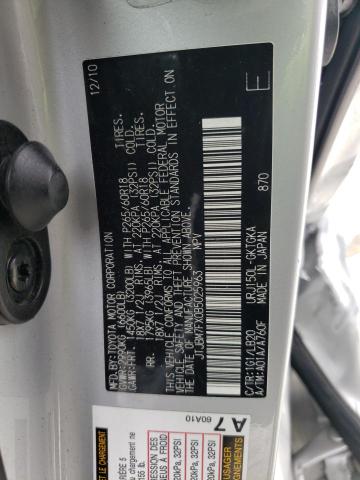 Photo 10 from auction – 2011 LEXUS GX 460 with VIN JTJBM7FX0B5025963