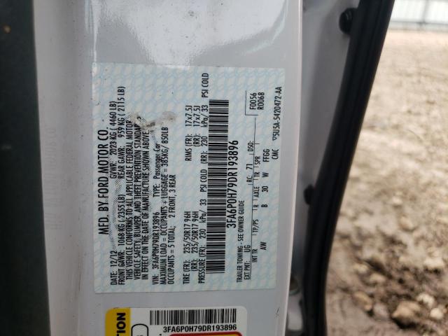 Photo 10 from auction – 2013 FORD FUSION SE with VIN 3FA6P0H79DR193896