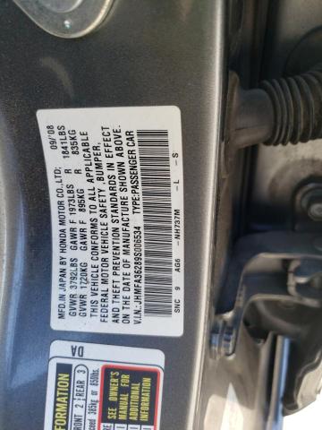 Photo 10 from auction – 2009 HONDA CIVIC HYBR with VIN JHMFA36289S006534