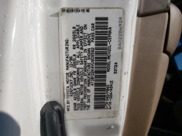 Photo 10 from auction – 1997 TOYOTA CAMRY with VIN 4T1BF22K4VU909582