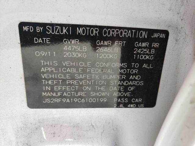 Photo 10 from auction – 2012 SUZUKI KIZASHI S with VIN JS2RF9A19C6100199