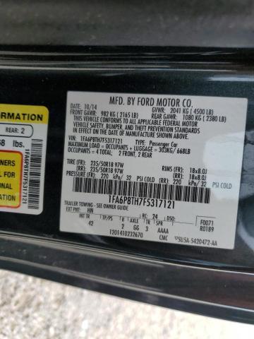 Photo 10 from auction – 2015 FORD MUSTANG with VIN 1FA6P8TH7F5317121