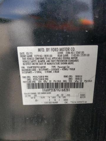 Photo 10 from auction – 2015 FORD TAURUS SEL with VIN 1FAHP2E87FG168281