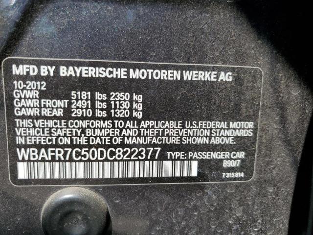 Photo 10 from auction – 2013 BMW 535 I with VIN WBAFR7C50DC822377