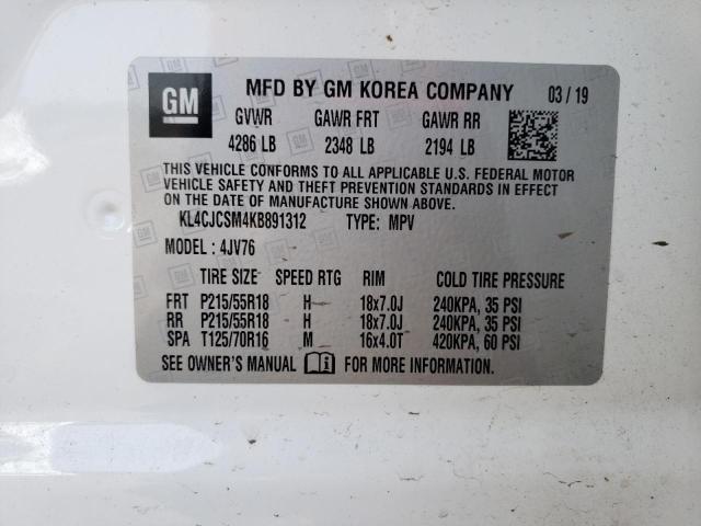Photo 10 from auction – 2019 BUICK ENCORE ESS with VIN KL4CJCSM4KB891312