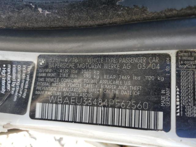 صورة رقم 10 من المزاد - 2004 BMW 325 XI مع VIN WBAEU33484PF62560